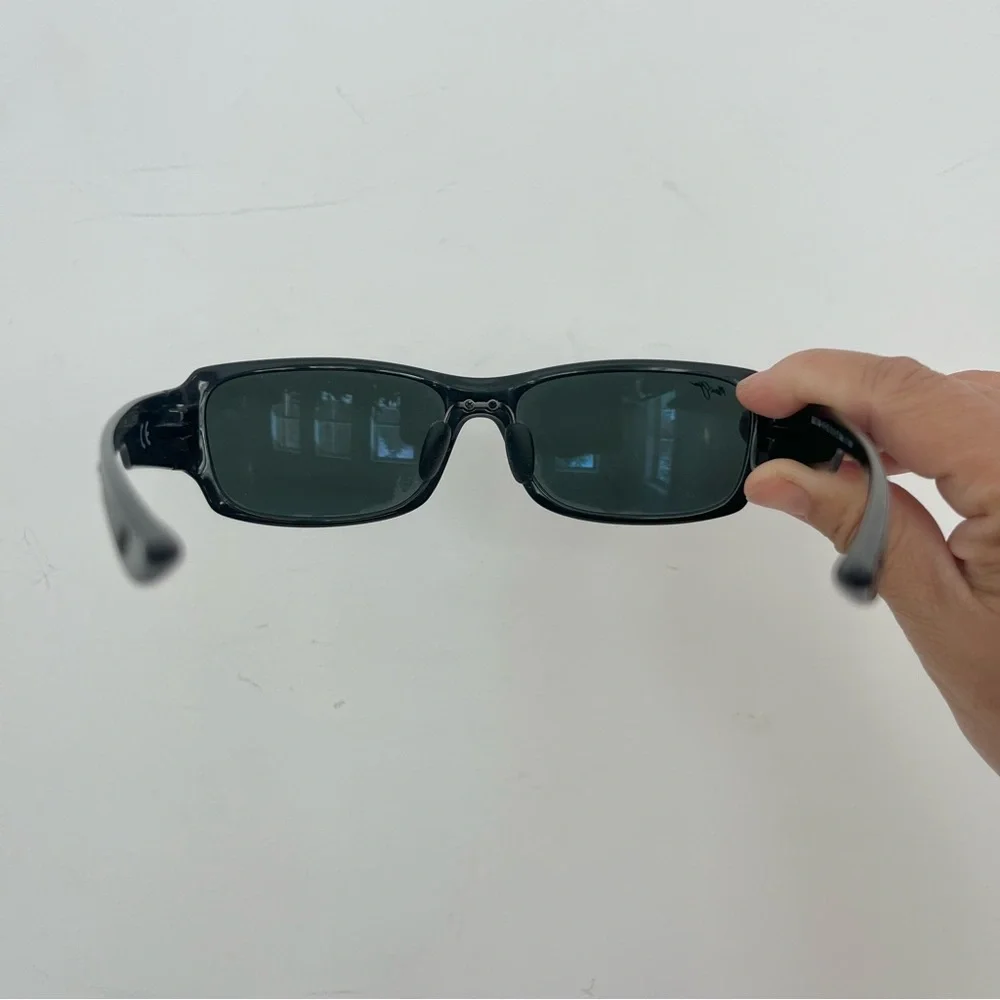Maui Jim Bamboo Forest 415 02j Sunglasses Black Polarized Lens READ Unisex